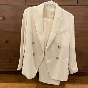 Vince Double-breasted Crepe Blazer (Size 0)